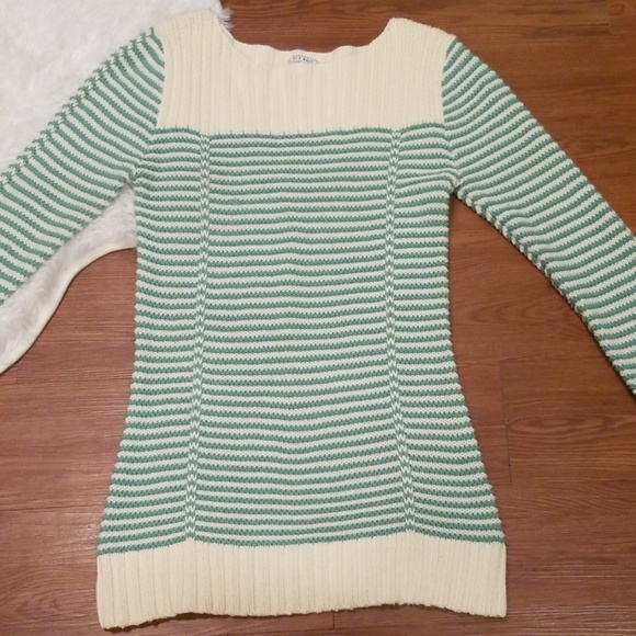 Old Navy Chunky Knit Sweater Large EUC Green Green - Picture 2 of 8
